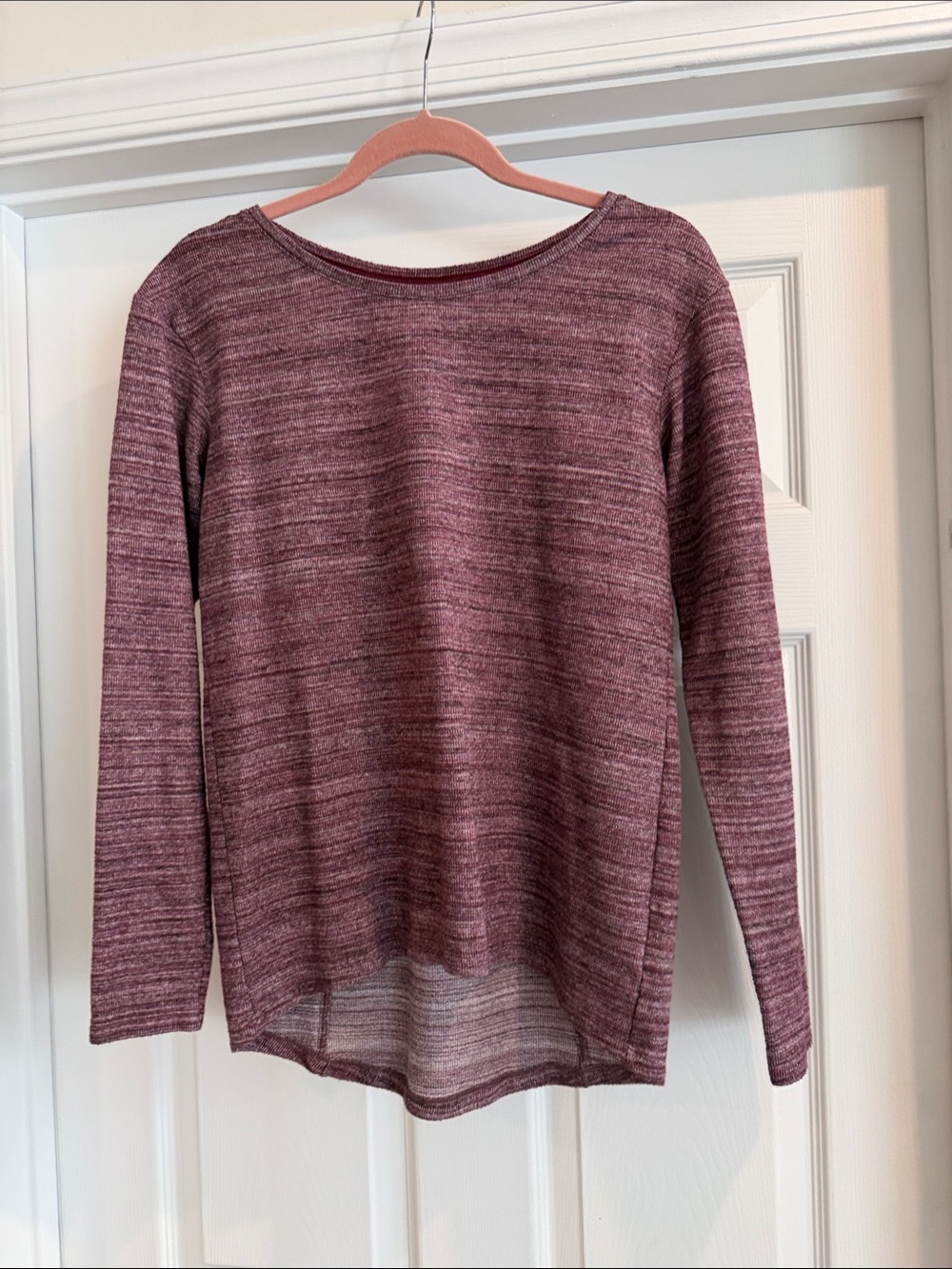 Columbia Women's Burgundy Heather Long Sleeve Tee